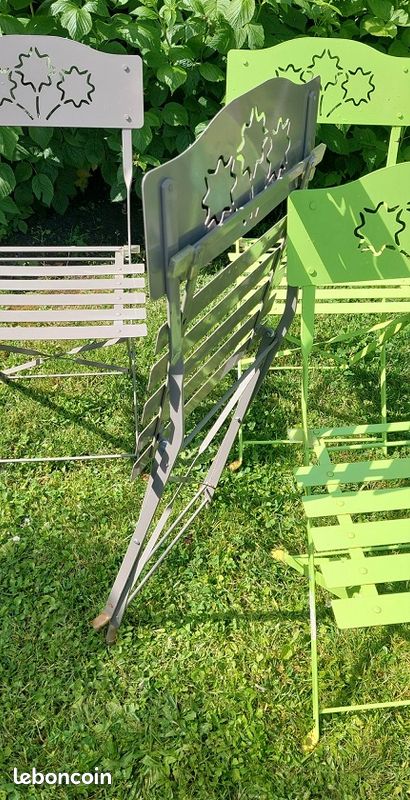 Lot de 6 chaises (-50%) de jardin pliables à 90e (valeur neuf 180e) (image 4)