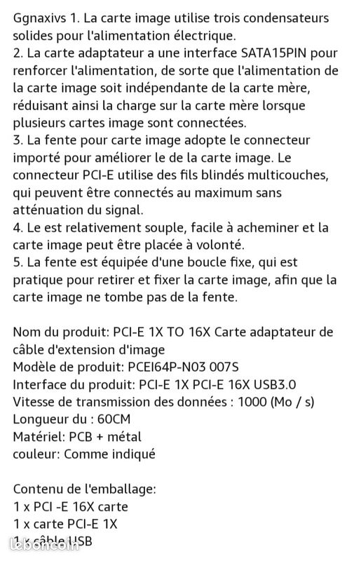 2 Cartes adaptateur Pci-e très bon état (image 7)