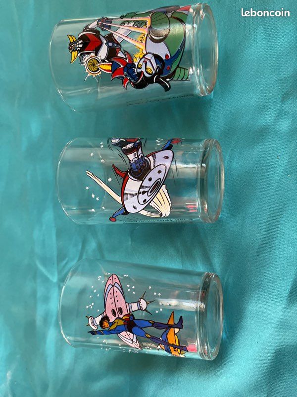 Lot verre goldorak X 3 (image 1)