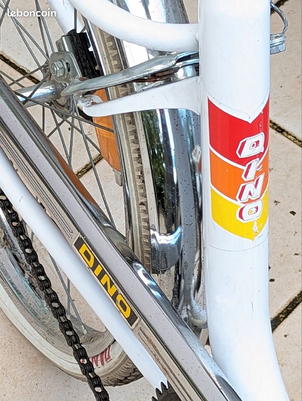 Vélo pliant DINO Spécial 1970 PLIANT Blanc Chrome (image 4)
