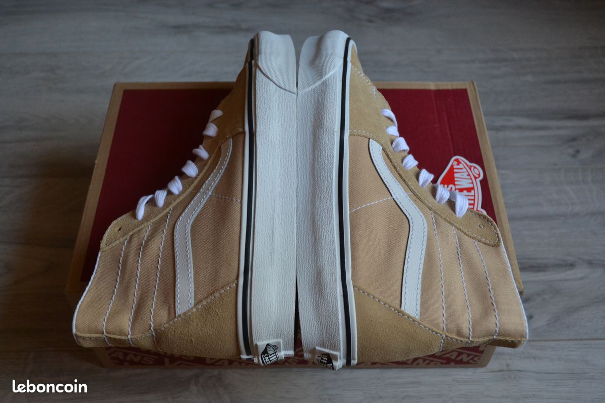 Baskets VANS SK8-Hi femme beige taille 38 [Neuves] (image 8)