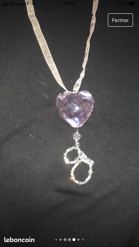 Collier Swarovski cœur rose (image 5)