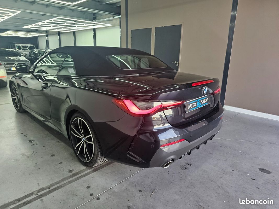 BMW 420i cabriolet M Sport / feux laser / ecrans full curvate display / siege chauffant / chauffage de nuque / régulateur auto adaptatif / feux auto / essuie-glace auto / volant chauffant / hayon ... (image 3)