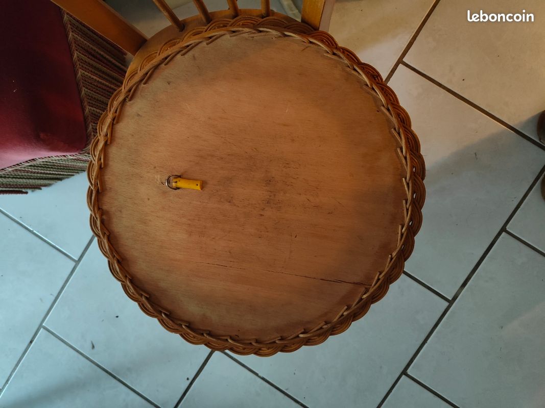 Miroir rotin vintage (image 4)