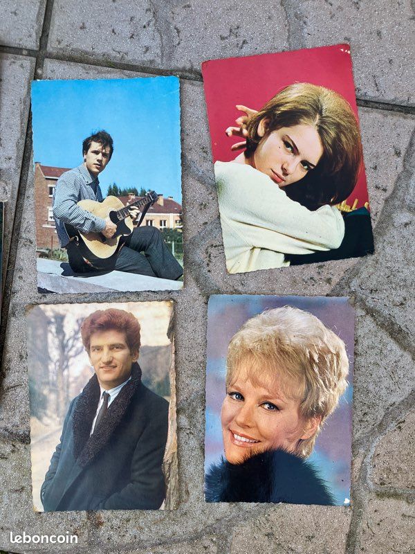 Cartes postales vedettes année 60 (image 2)