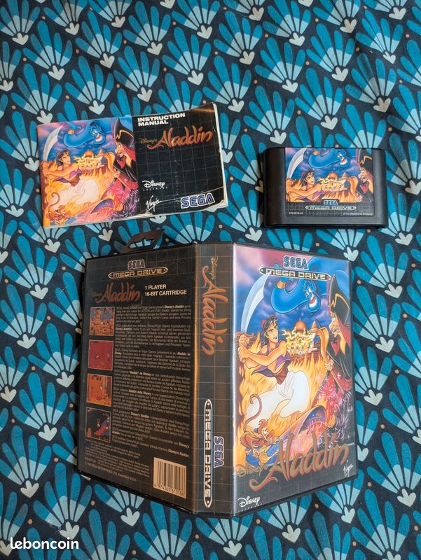 Jeu Aladdin Pour SEGA Megadrive Mega Drive Pal Version Francaise Fr Complet