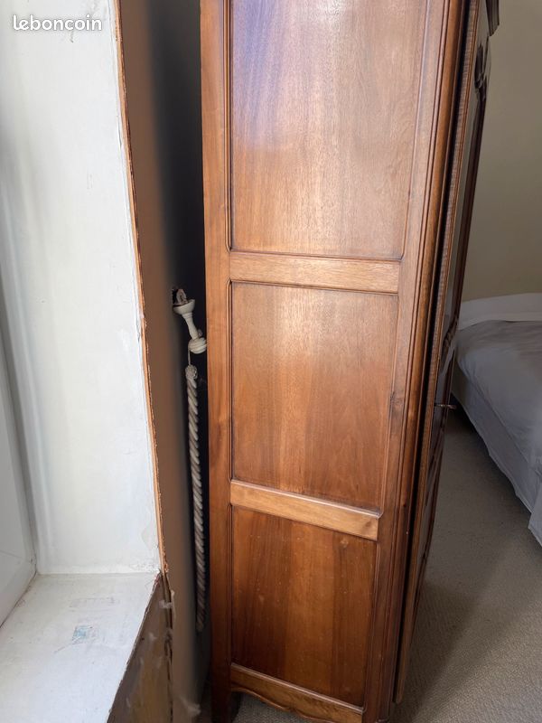 Armoire lingère ancienne en bois massif (image 5)