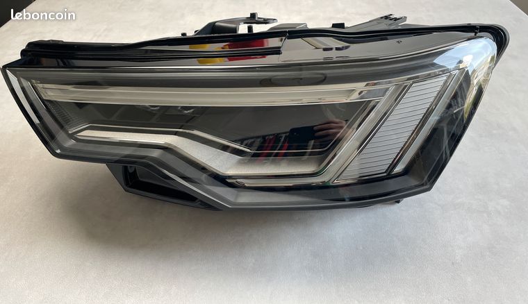 Paire De Phares Avant Audi A6 C7 (2010-2015) - TYC - Halogène H15 - Noir
