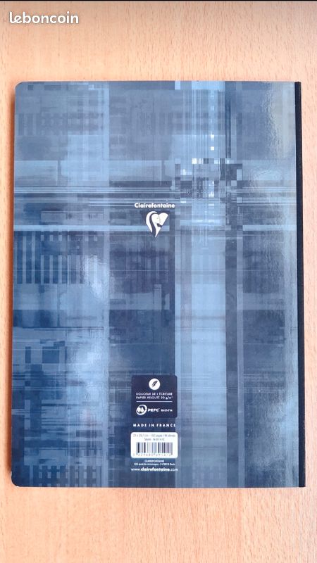 Grand cahier grand carreaux Clairefontaine de 192 pages - 21x29,7cm papier velouté 90g/m2 (image 3)