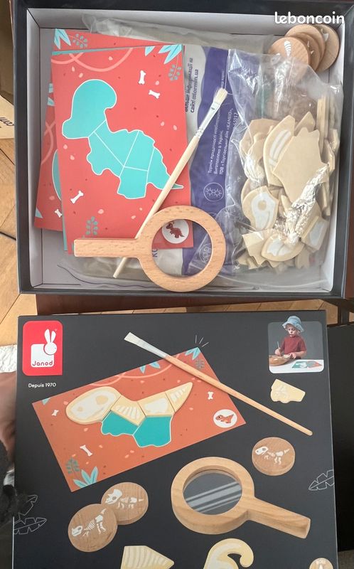Jeu de fouille Dino en bois JANOD + 4 ans (image 2)