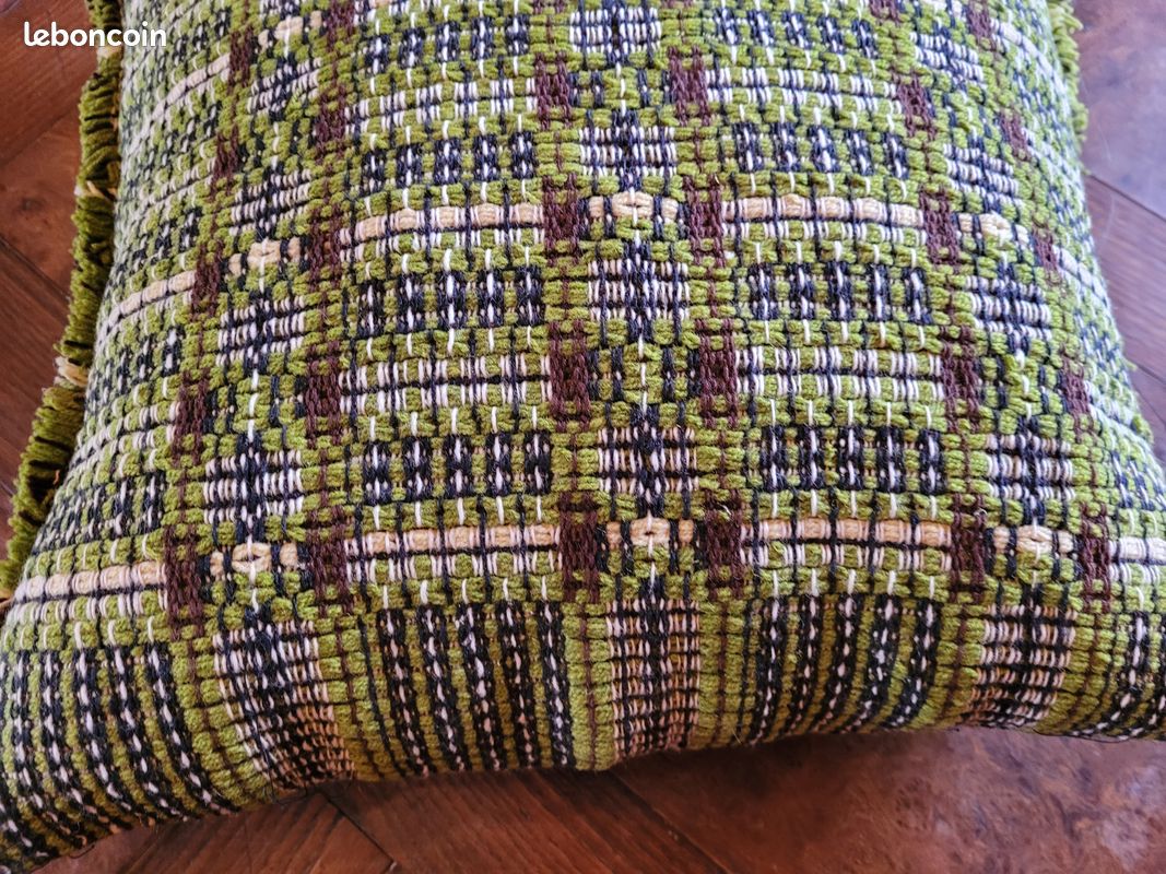 Coussin ancien vintage années 50 (image 8)