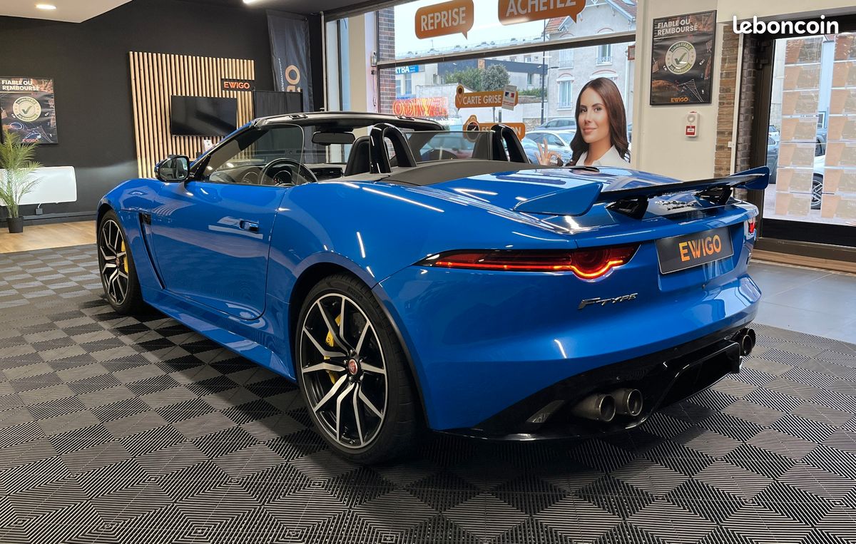 Jaguar f-type svr 5.0 v8 cabriolet / freins carbone ceramique / entretien jaguar / malus payé (image 2)