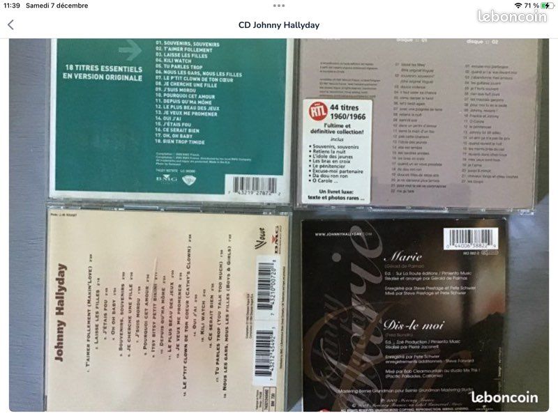 CD Johnny Hallyday (image 2)