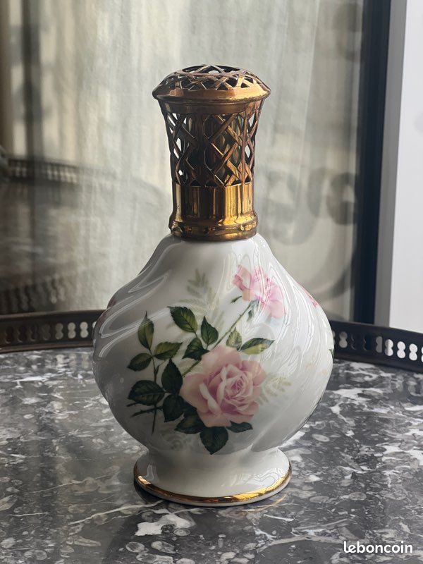 LAMPE BERGER DIFFUSEUR En Porcelaine De Paris Signe Giraud Collection