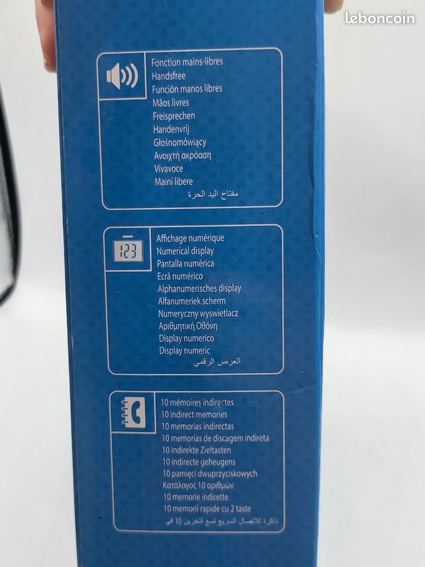 #A12 – Téléphone fixe Alcatel Temporis Tmax 20 blanc avec boîte fonctionne (image 5)