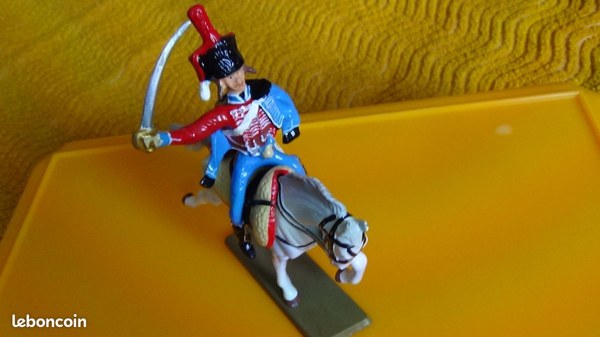 Soldat de plomb 100mm peinture fine par La Sabretache - Hussard 2ème