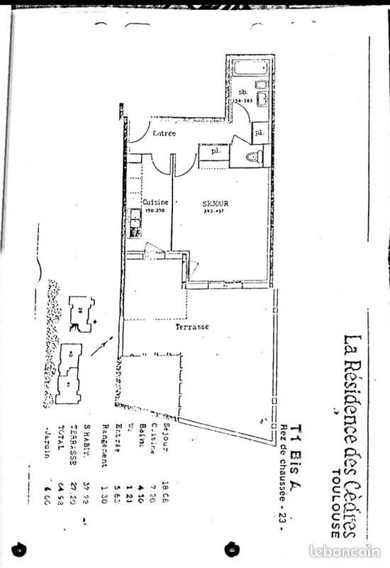 Appartement 1 pièce 37 m² · à Toulouse · 37 m² · 750 €/mois