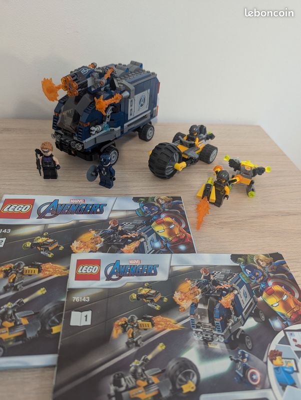 Lego 76143 Marvel L'attaque du camion des Avengers Jeux Jouets
