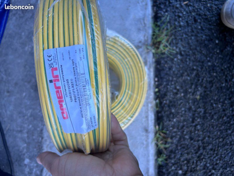 Fil à Tricoter Coton 100g Torsadé Cuivre/vert – Idéal Pour Créations Manuelles !
