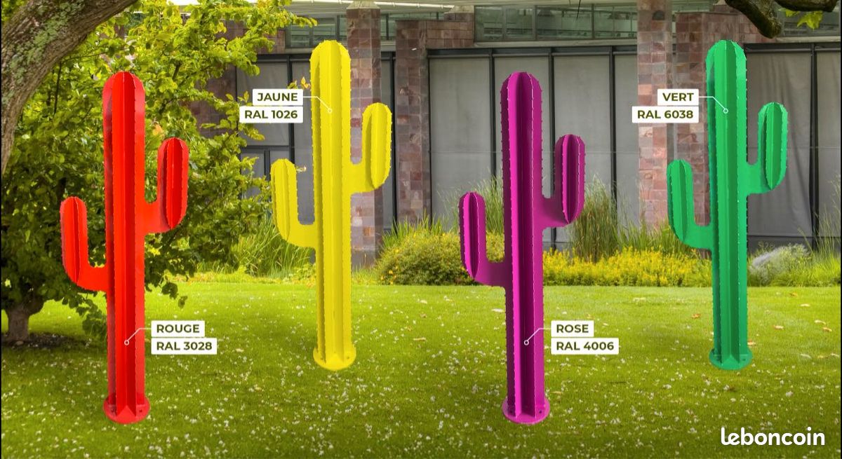 Cactus Décoratif Métal Acier Design Jardin 🧱 (image 2)