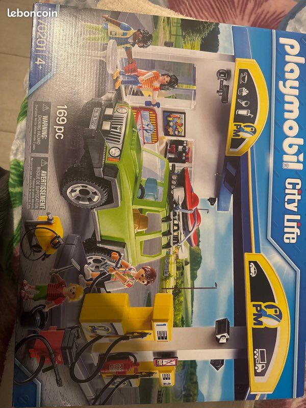 Playmobil 70201 Station Service City Life – Garage Avec Pompes Essence Voitures & Camions + 4x4