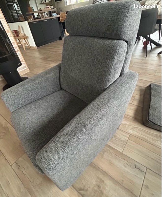 Fauteuil gris poltronesofa (image 3)