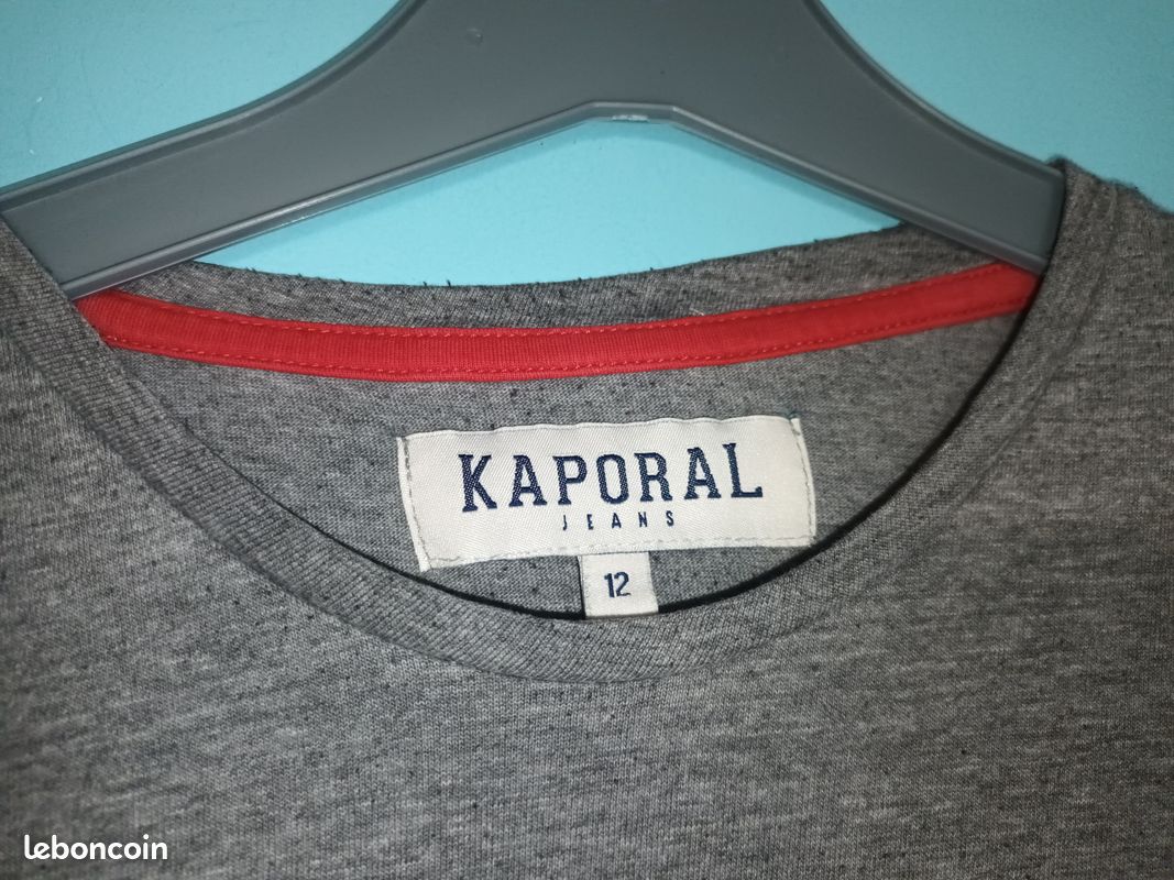 T-shirt m lg gris Kaporal en 12 ans (mam33133) (image 4)