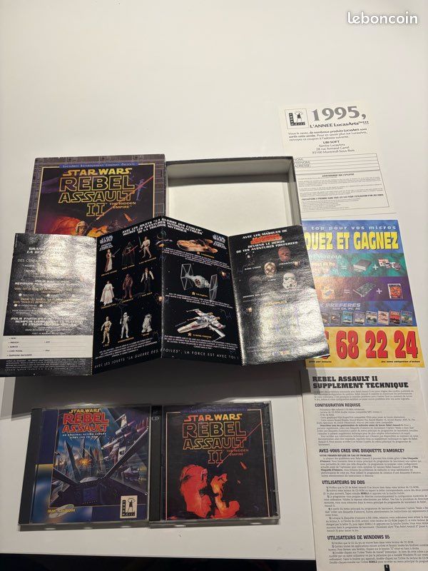 Big Box grosse boite pour star wars rebel assault 2 II PC FR