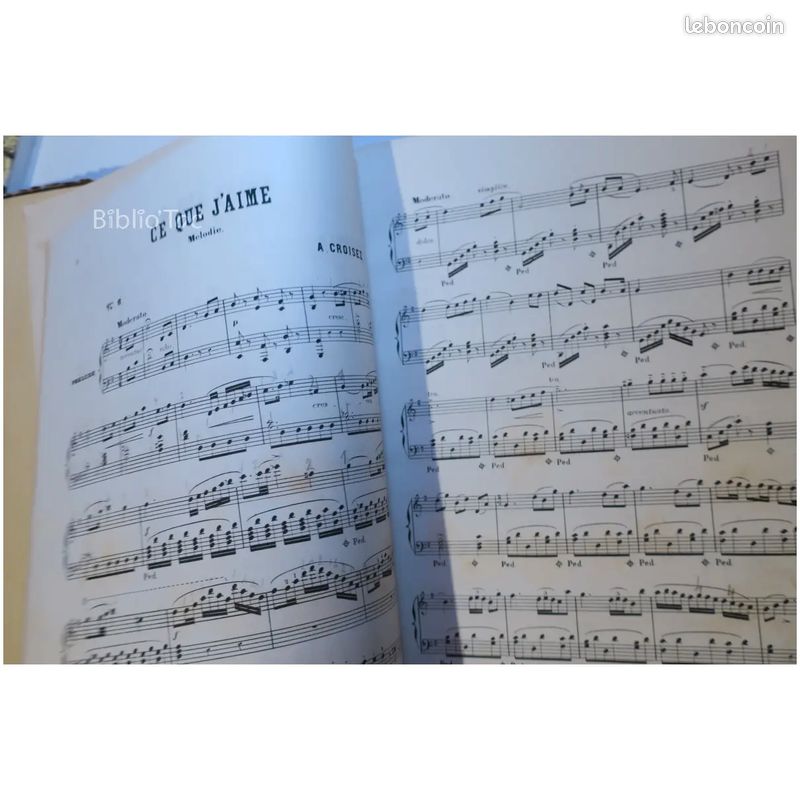 Recueil De Partitions Pour Piano - XIXe Siècle, Classique, 1892, France