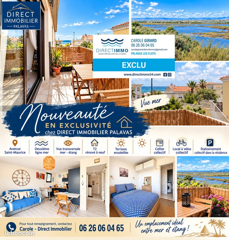 Appartement 2 pièces 40 m² · à Palavas-les-Flots · 40 m² · 239 000 €