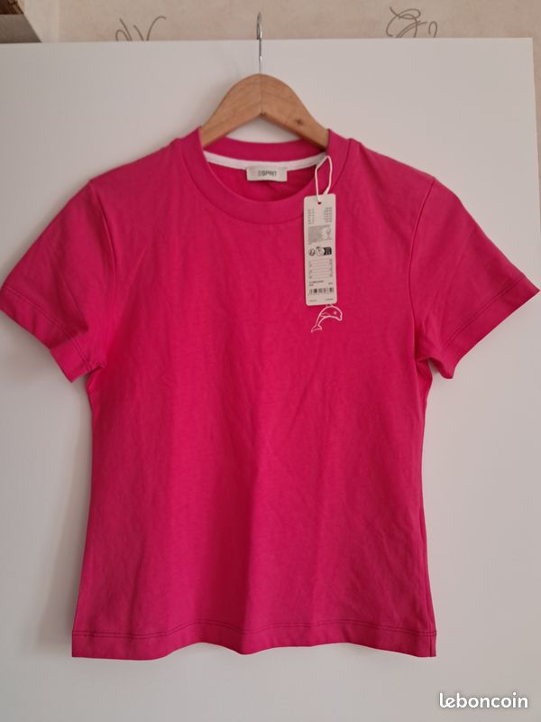 T-shirt Basique Femme Esprit Rose Nuancé, Taille 2XL, Neuf Sans étiquette