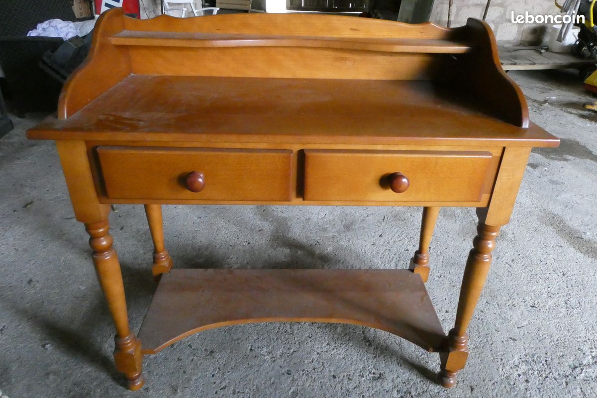 Coiffeuse style Louis Philippe en merisier (image 1)