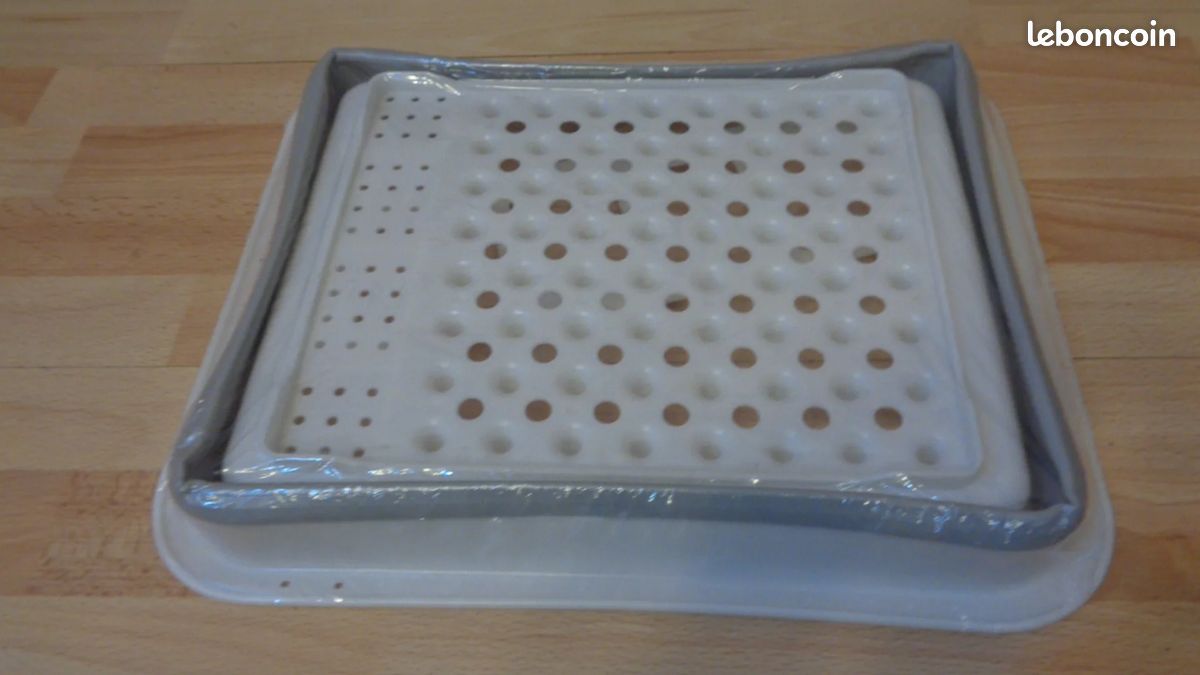 Organisateur Vaisselle Égouttoir Vaisselle Pliable SAMMART 7,5L - Plateau Rangement Cuisine | Économie D'Espace Gris/Noir égouttoir Portable Camping