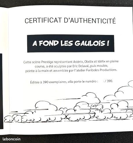 Fariboles Productions Monulf – Figurine Résine, Coffret Bois, Certificat 64/200 (neuf)