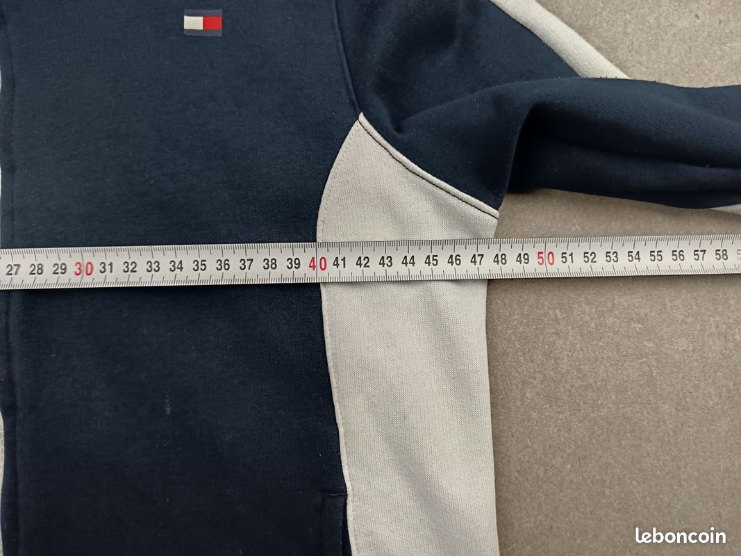 Tommy Hilfiger | cardigan gilet street sport full zip taille M 38 woman waistcoat | bleu #THPF195 (image 11)