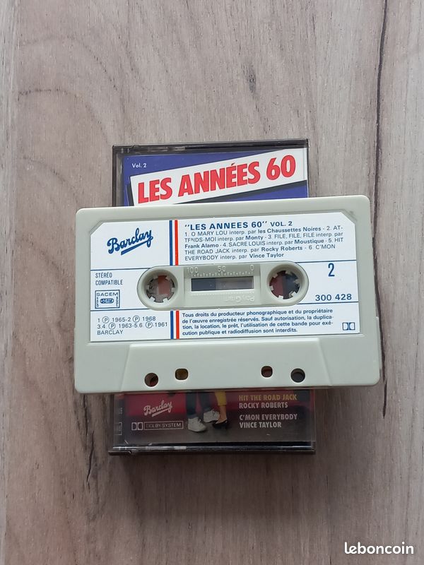1 cassette audio les années 60 vol 2 (image 5)