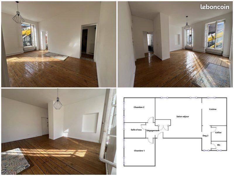 Appartement 3 pièces 62 m² · à Villeneuve-sur-Lot · 62 m² · 69 900 €