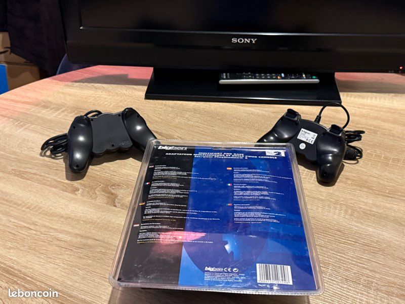 Adaptateur Multitap Bigben NEUF sous blister PlayStation 2 + 2 manettes compatibles PS1 / PS2 (image 3)