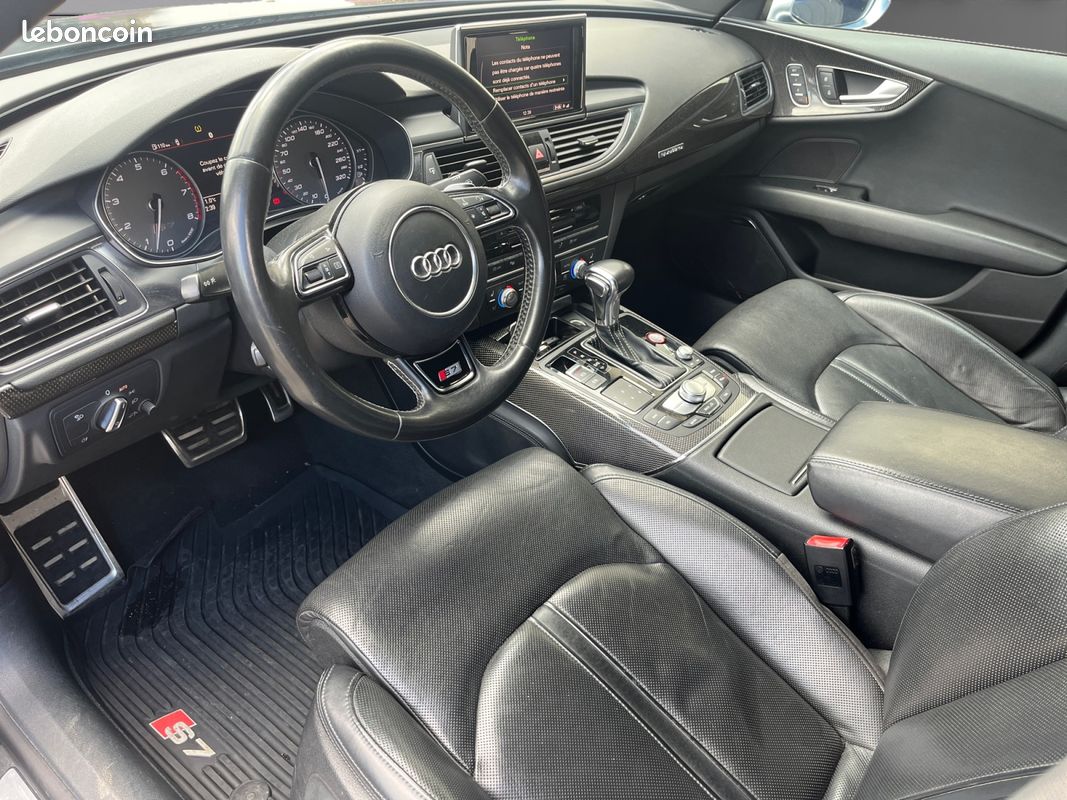 AUDI S7 SPORTBACK 4.0 TFSI 420ch QUATTRO S TRONIC 7 Sièges à mémoire chauffants ventilés Pack carbone Clim 4 zones Attelage amovible (image 9)