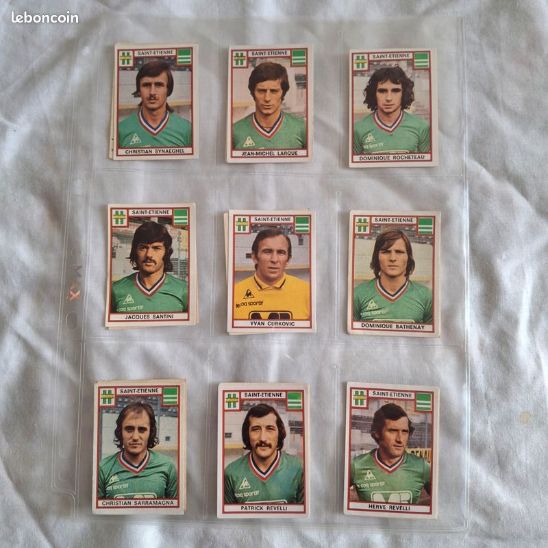 Vignettes Ageducatif 1974/75 Equipe Asse Saint Etienne Complete Rare No