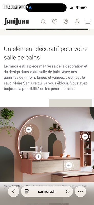 Miroir marque Sanijura (image 1)