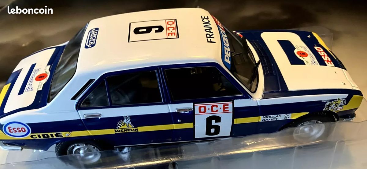PEUGEOT 504 TI - Rallye du Maroc 1976 - équipage J.P. NICOLAS - GANET - échelle 1/18 - Neuve en boite non déballée - ref n° 30 (image 4)