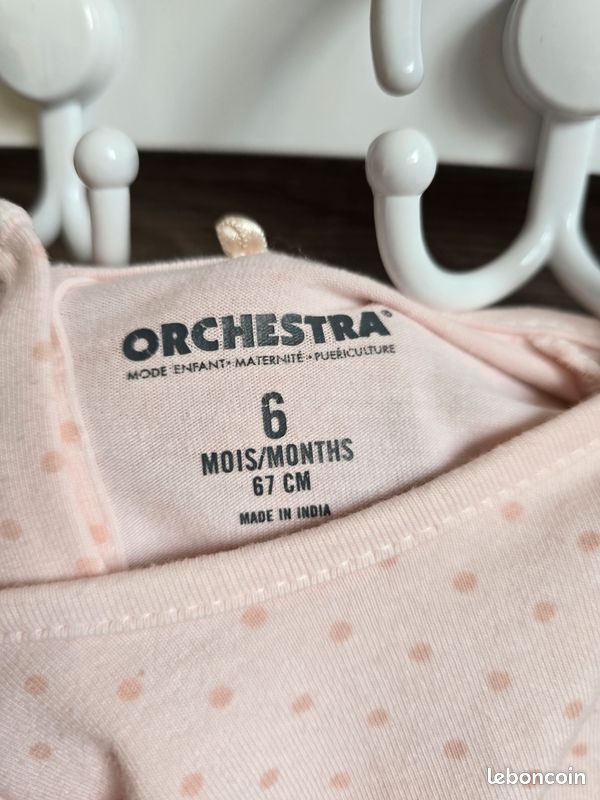 Vêtement Bébé Fille Ensemble Orchestra mois 67 cm