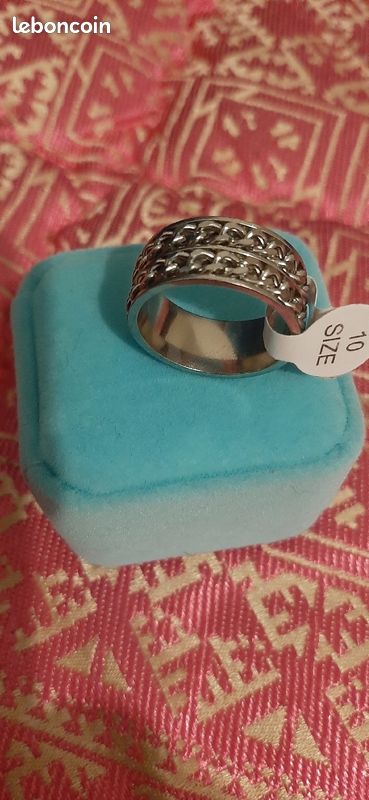 Bague à double chaîne antistress (image 1)