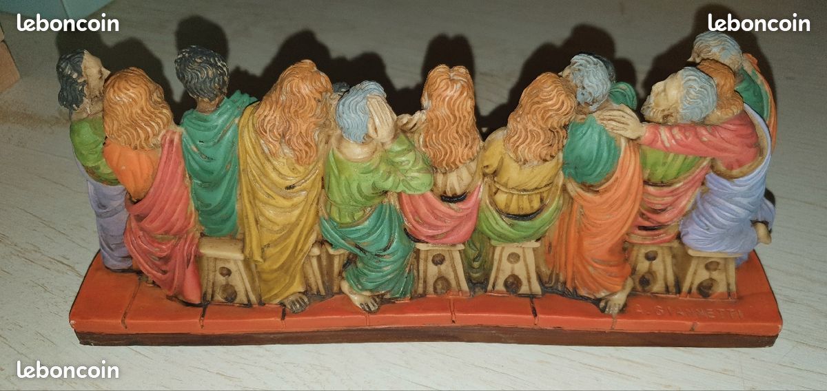 Sculpture en résine Cene du Christ de A. Giannetti (image 2)