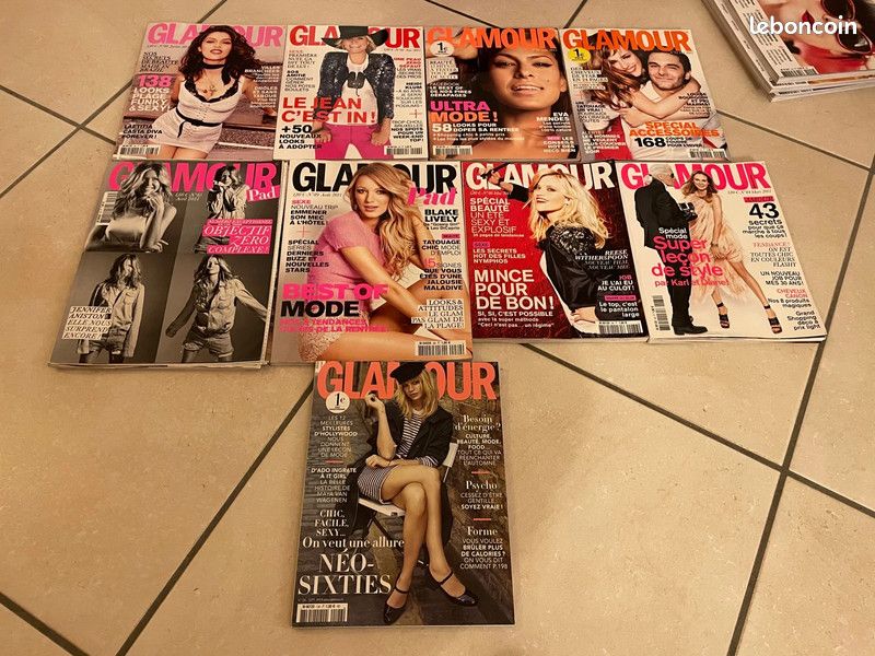 Lot de 9 Glamour 2011 et 2014 pour collection (image 1)