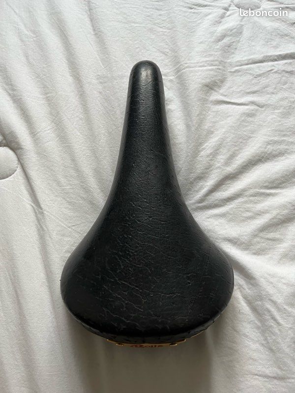 Selle De Vélo San Marco Rolls En Daim Noir - Modèle 1991 Neuve (NOS/NIB)