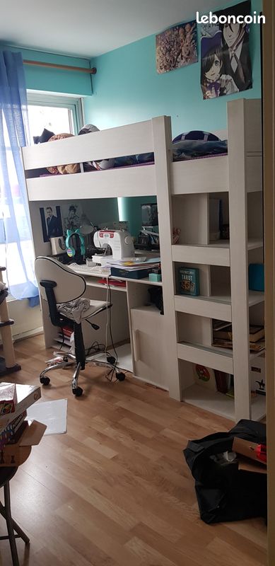 Mezzanine 1 place à vendre style moderne blanc (image 6)