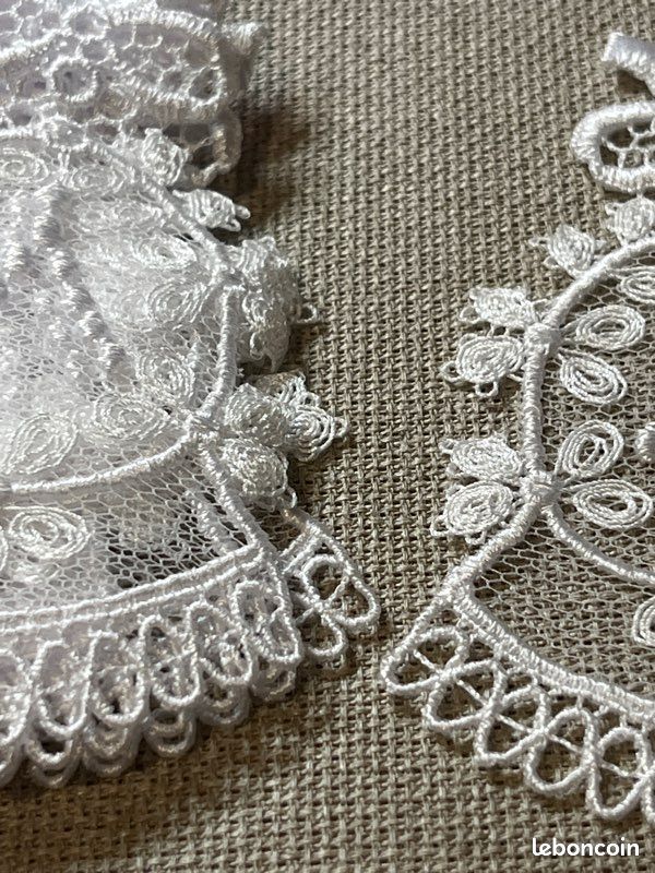 Une Paire De Patchs Brodés De Fleurs, Patch Décoratif Pour Manteau Ou