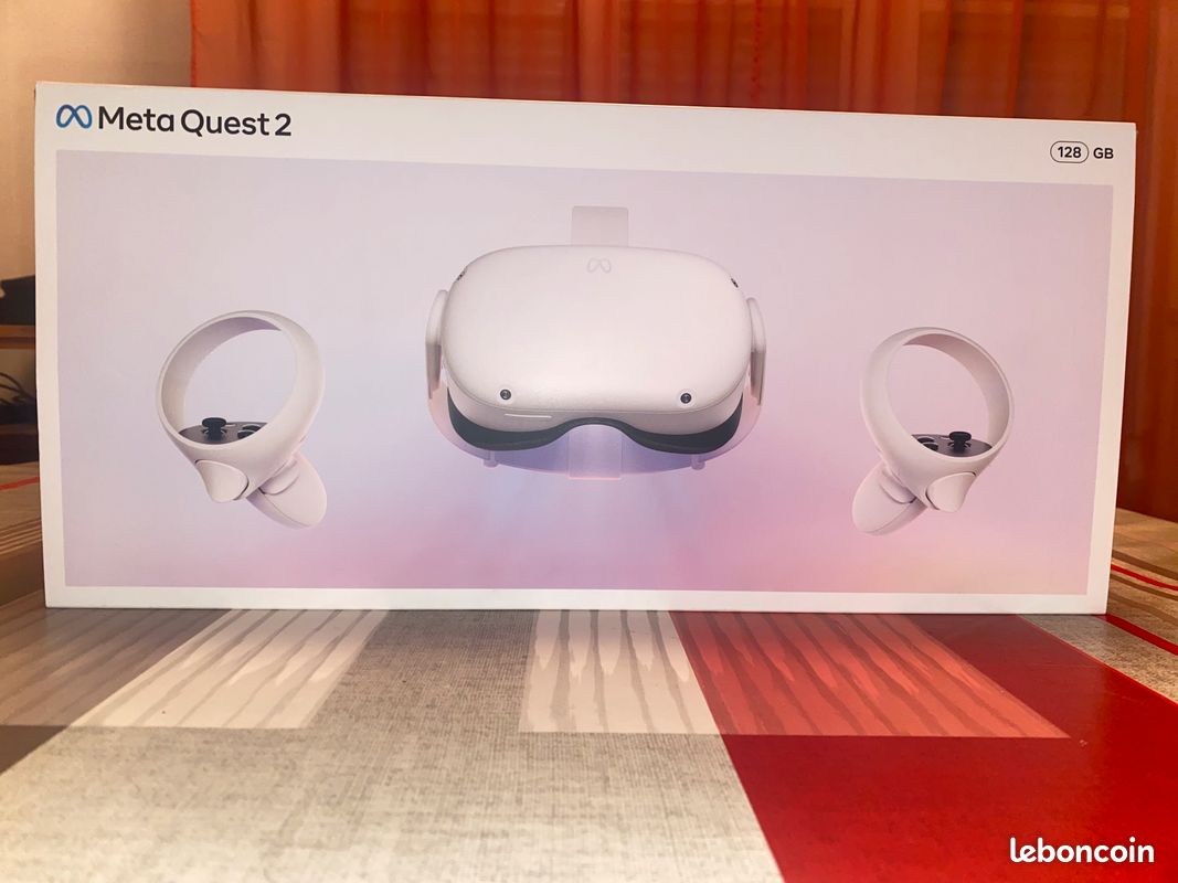 Meta Quest 2 – 128 Go – État impeccable – Boîte complète + chargeur d’origine (image 1)